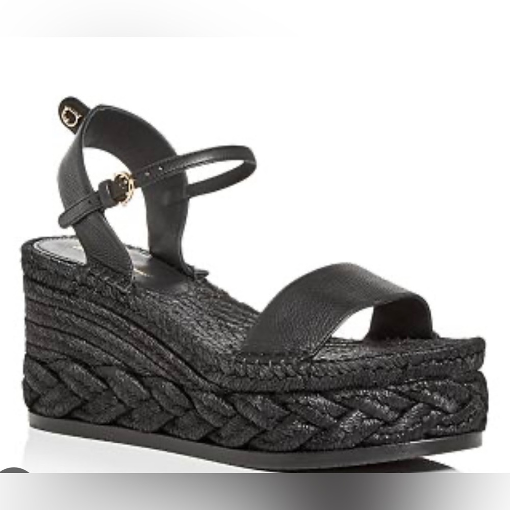 Salvatore Ferragamo Leather Thea Platform Sandals